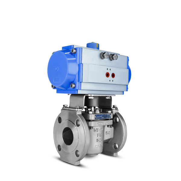 Sleeved plug valve FluoroSeal pneumatic actuator lv